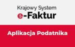 Biało-czerwona flaga z napisem Krajowy system e-Faktur Aplikacja podatnika