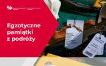 zdjęcie butów ze skóry pytona i grafika z napisem: egzotyczne pamiątki z podróży