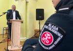 Minister w trakcie wystąpienia