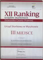 dyplom za zajęcie III miejsca w kategorii 