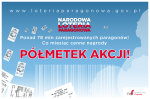 Grafika z logo Narodowej Loterii Paragonowej i hasłem 