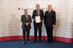 Wręczenie wyróżnień wielkopolskim laureatom – Naczelnik Urzędu Skarbowego w Rawiczu Pan Krzysztof Kurzawa